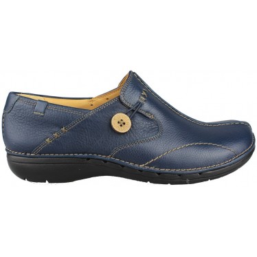 CLARKS UN LOOP LEATHER PIEL BLUE