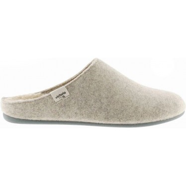 PANTUFLAS VICTORIA NORTE FIELTRO 1081100 BEIGE