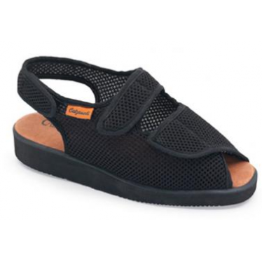 CALZAMEDI DOMESTICO ZAPATILLA DE TELA COMODA UNISEX NEGRO