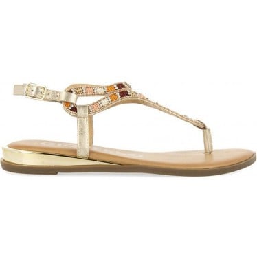 Sandalias Gioseppo 72026 Nyssa con pedrería ORO