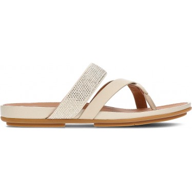 Sandalias FitFlop HO5 Gracie Crystal Leather BEIGE