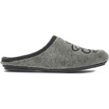 Pantuflas para hombre de VULLADI modelo 6651 MUTON_JASP_GRIS