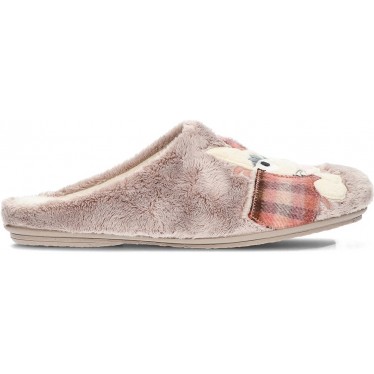 Pantuflas para mujer de VULLADI modelo 6623 MONTBLANC_PARDO