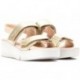 Sandalias Wonders B-7942 Amapola PLATINO