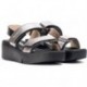 Sandalias Wonders B-7942 Amapola NEGRO