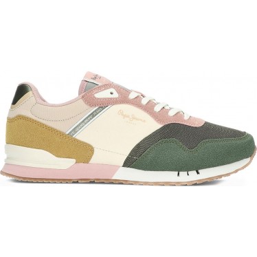 Deportivas para mujer de PEPE JEANS london urbans modelo pls40022 FOREST_KHAKI_GREEN