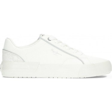 Deportivas para mujer de PEPE JEANS allen twin pls31580 WHITE