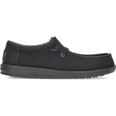 Mocasines para hombre de DUDE wally classic 41894 BLACK_CHARCOAL