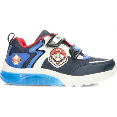 Deportivas para chico con luz GEOX Super Mario Bros  J46LBI NAVY_ROYAL