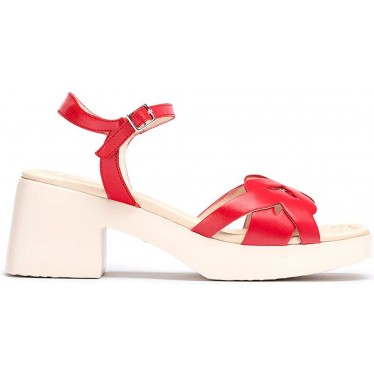 Sandalias Wonders D-1011 Catalina ROJO