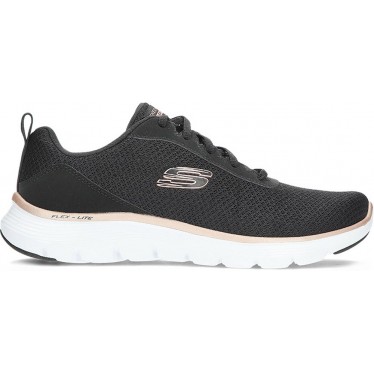 Deportivas para mujer de SKECHERS 150206 flex BLACK_ROSE_GOLD