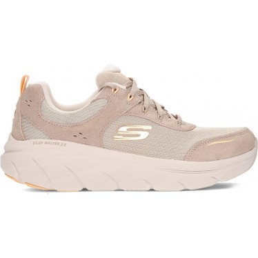 Deportiva para mujer de SKECHERS 150108 walker TAUPE_ORANGE