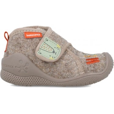 Pantuflas para niño de BIOMECANICS 241154 fieltro TAUPE