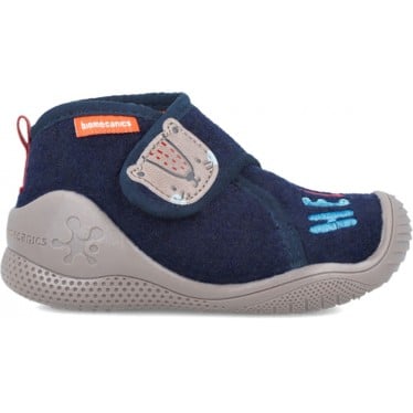 Pantuflas para niño de BIOMECANICS 241154 fieltro AZUL_MARINO