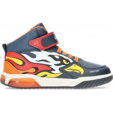 BOTINES AGUILA GEOX J369CB NAVY_ORANGE