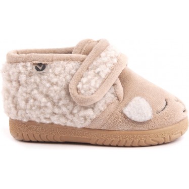 PANTUFLAS VICTORIA NIÑOS 105119 BEIGE