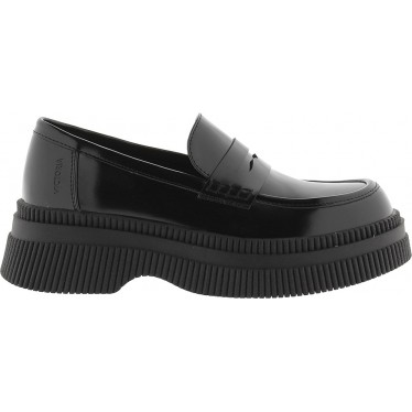 Mocasines Victoria 1301101 Dublin Brillo efecto piel NEGRO