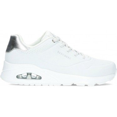 Deportivas para mujer de SKECHERS 155196 shimmer WHITE_SILVER