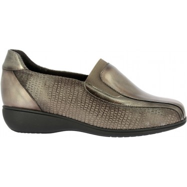 Mocasines para mujer Doctor Cutillas 53577 Print metalizado ANTRACITA