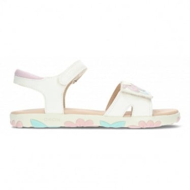 Sandalia para niña GEOX Haiti J558ZB WHITE_PINK