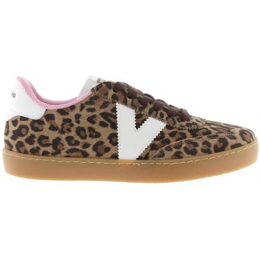 Deportiva para mujer Victoria 1126205 Serraje Estampado LEOPARDO