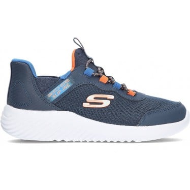 Zapatillas para niño Skechers Slip-ins Bounder Brisk 403822L NAVY_BLUE