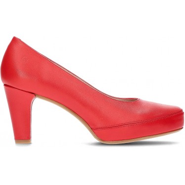 ZAPATO DE TACON FLUCHOS BLESA D5794 ROJO